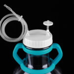 3L Wide-mouth High Efficiency Erlenmeyer Flask Bi-directional Transfer Cap with TPE Tube (50cm 1/8" ID 1/4" OD)