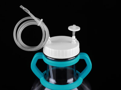 3L Wide-mouth High Efficiency Erlenmeyer Flask Bi-directional Transfer Cap with TPE Tube (50cm 1/8" ID 1/4" OD)