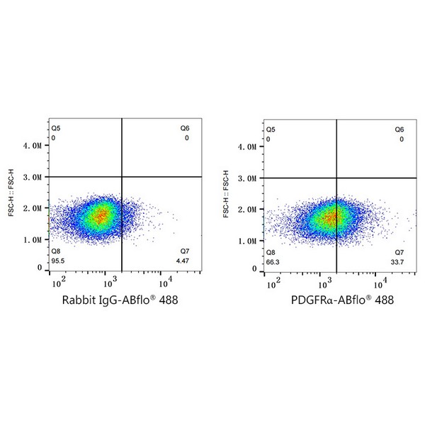 ABflo® 488 Rabbit anti-Human/Mouse PDGFRα/CD140a mAb (Catalog Number: A22689) Abclonal