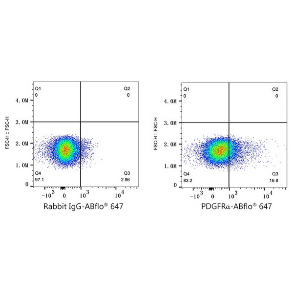 ABflo® 647 Rabbit anti-Human/Mouse PDGFRα/CD140a mAb (Catalog Number: A22690) Abclonal