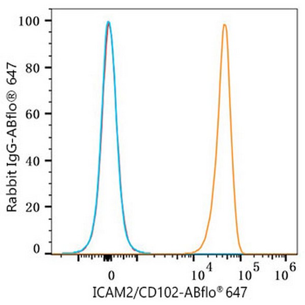 ABflo® 647 Rabbit anti-Human ICAM2/CD102 mAb (Catalog Number: A23111) Abclonal