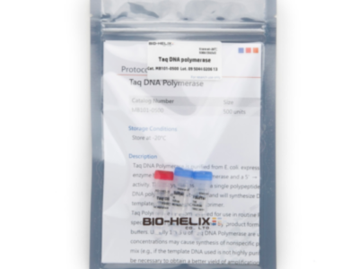 BIO-HELIX Taq DNA Polymerase (catalog No. MB101-0500)