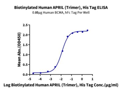 Biotinylated Human APRIL/TNFSF13 Trimer Protein , APR-HM410B Ushelf