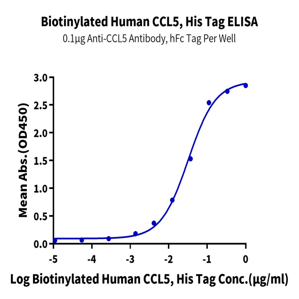 Biotinylated Human CCL5 Protein (CCL-HE405B)
