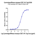 Cynomolgus/Rhesus macaque CD27/TNFRSF7 Protein (CD2-CM227)
