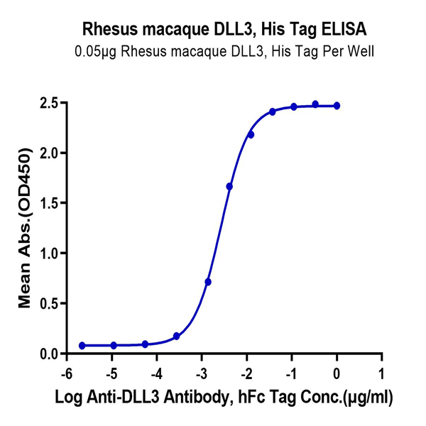 Rhesus macaque DLL3 Protein (DLL-RM103) Rhesus macaque DLL3 Protein (DLL-RM103)