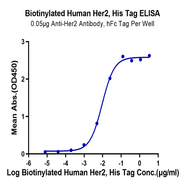 Biotinylated Human Her2/ErbB2 Protein (HER-HM402B) Biotinylated Human Her2/ErbB2 Protein (HER-HM402B)