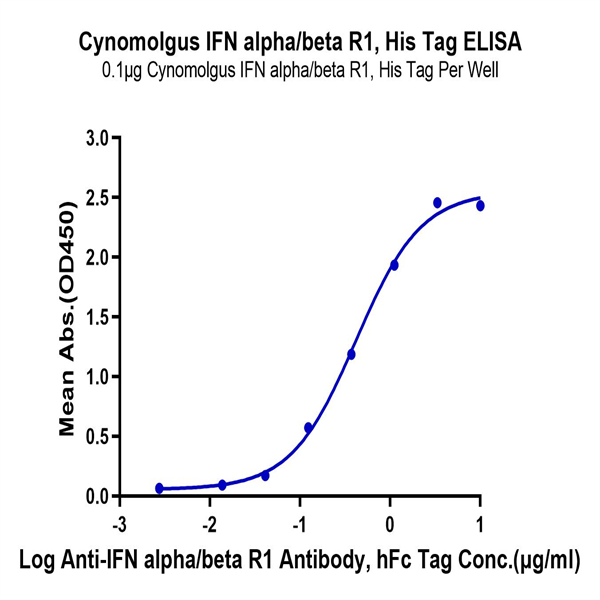 Cynomolgus IFN alpha/beta R1 Protein (IFN-CM1R1) Cynomolgus IFN alpha/beta R1 Protein (IFN-CM1R1)