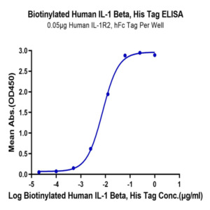 Biotinylated Human IL-1 Beta/IL-1F2 Protein (IL1-HE40BB)