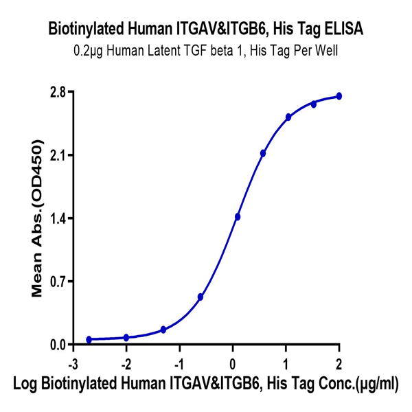 Biotinylated Human Integrin alpha V beta 6 (ITGAV&ITGB6) Heterodimer Protein (ITG-HM4V6B) Biotinylated Human Integrin alpha V beta 6 (ITGAV&ITGB6) Heterodimer Protein (ITG-HM4V6B)