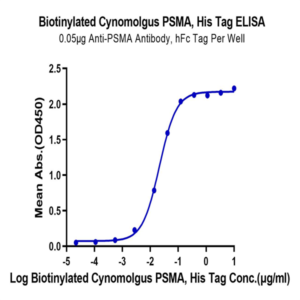 Biotinylated Cynomolgus PSMA/FOLH1 Protein (Primary Amine Labeling) (PSM-CM110B)