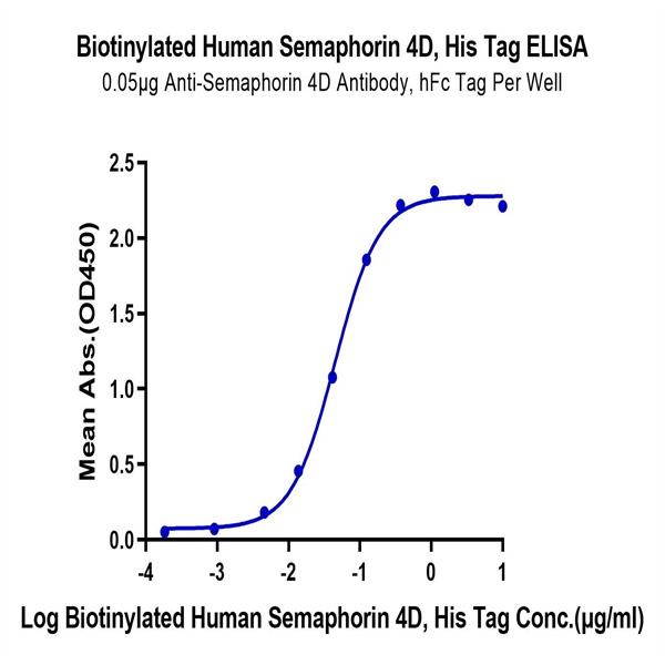 Biotinylated Human Semaphorin 4D/SEMA4D/CD100 Protein (SEM-HM44DB) Biotinylated Human Semaphorin 4D/SEMA4D/CD100 Protein (SEM-HM44DB)