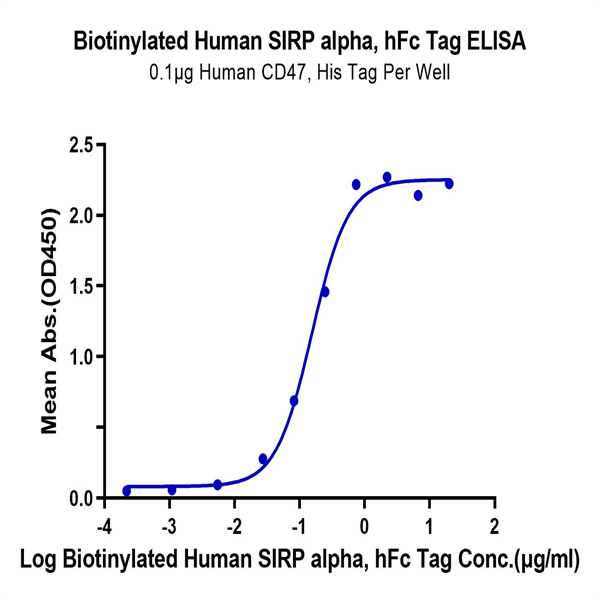 Biotinylated Human SIRP alpha/CD172a Protein (SRP-HM572B) Biotinylated Human SIRP alpha/CD172a Protein (SRP-HM572B)
